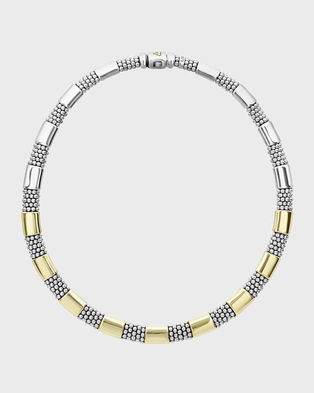High Bar 18k 9-Station Necklace